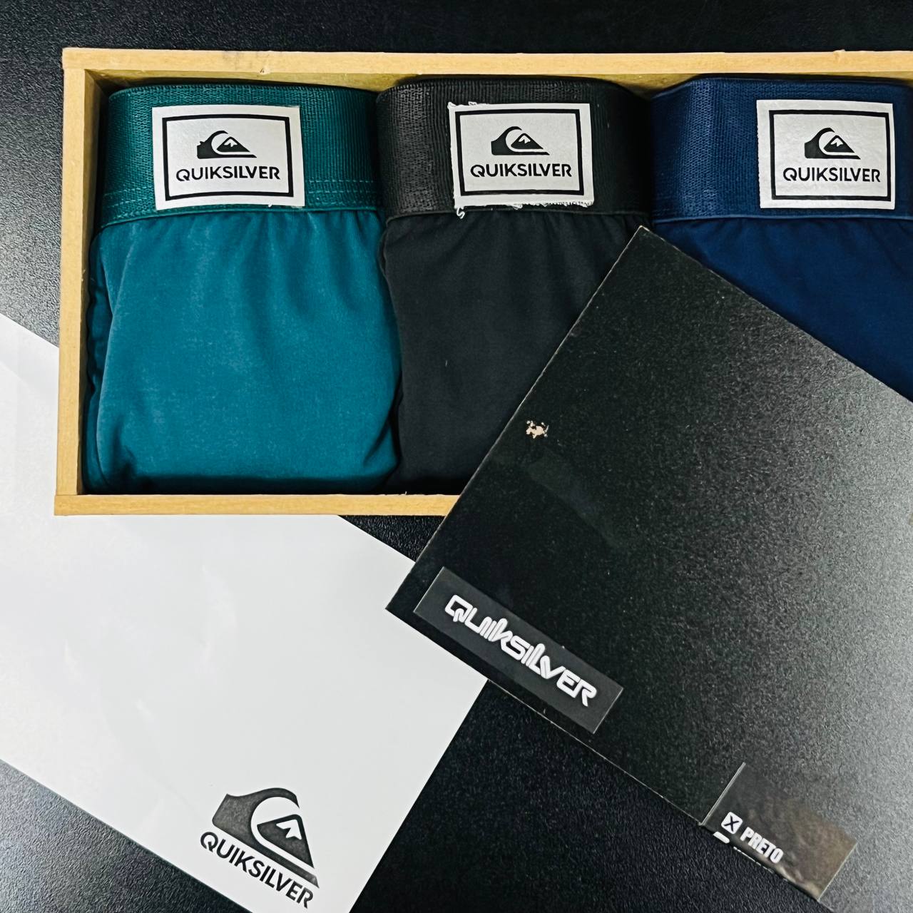 Kit Cueca Premium na caixa de MADEIRA (LT037)