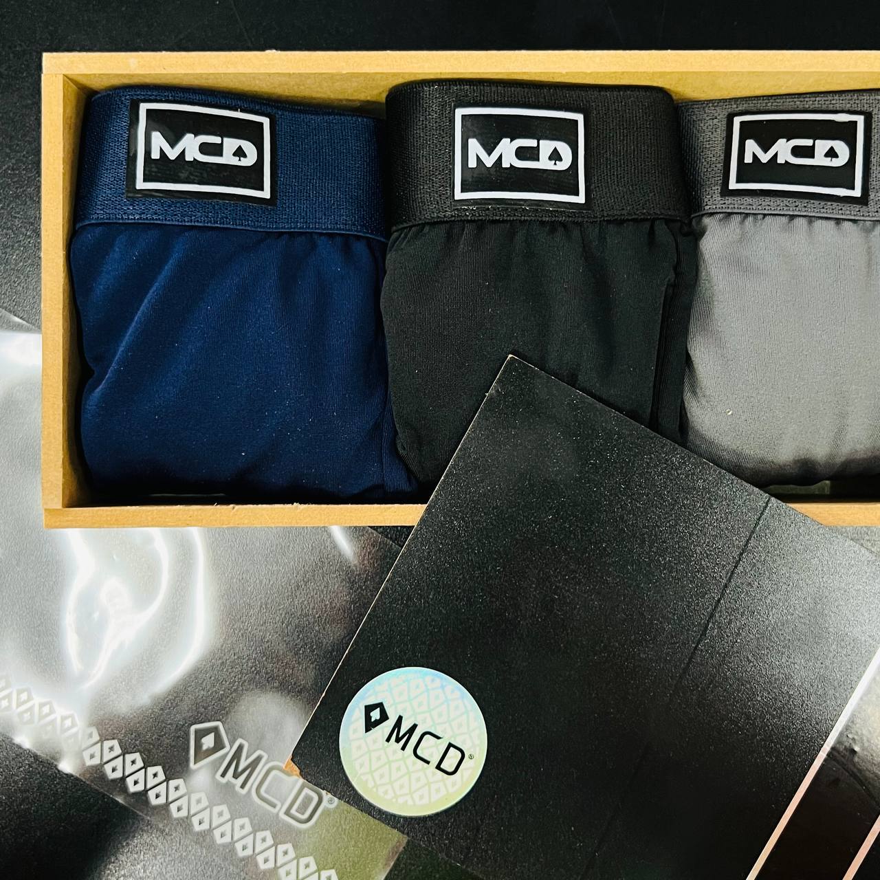 Kit Cueca Premium na caixa de MADEIRA (LT037)