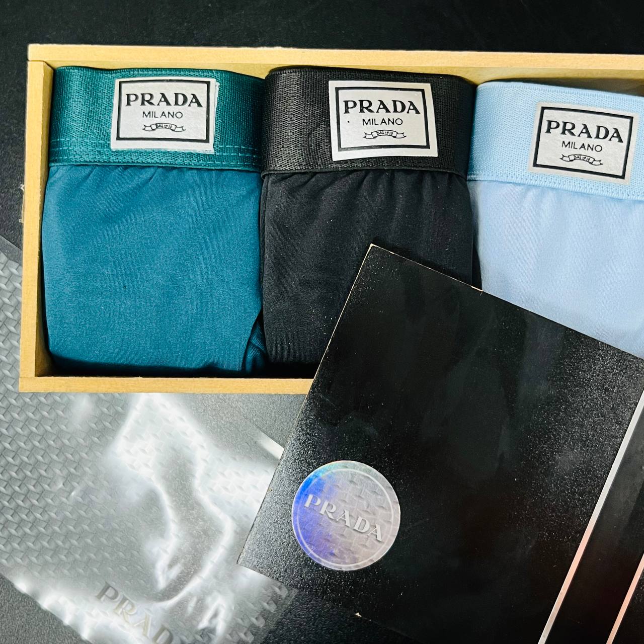 Kit Cueca Premium na caixa de MADEIRA (LT038)