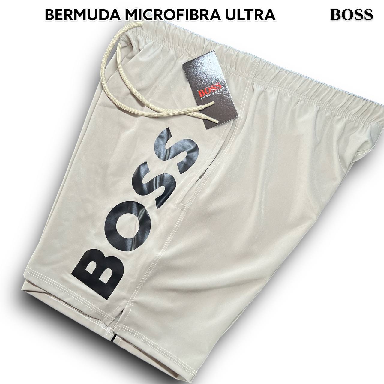 Bermuda Microfibra Ultra - HUGO BOSS arte em silk