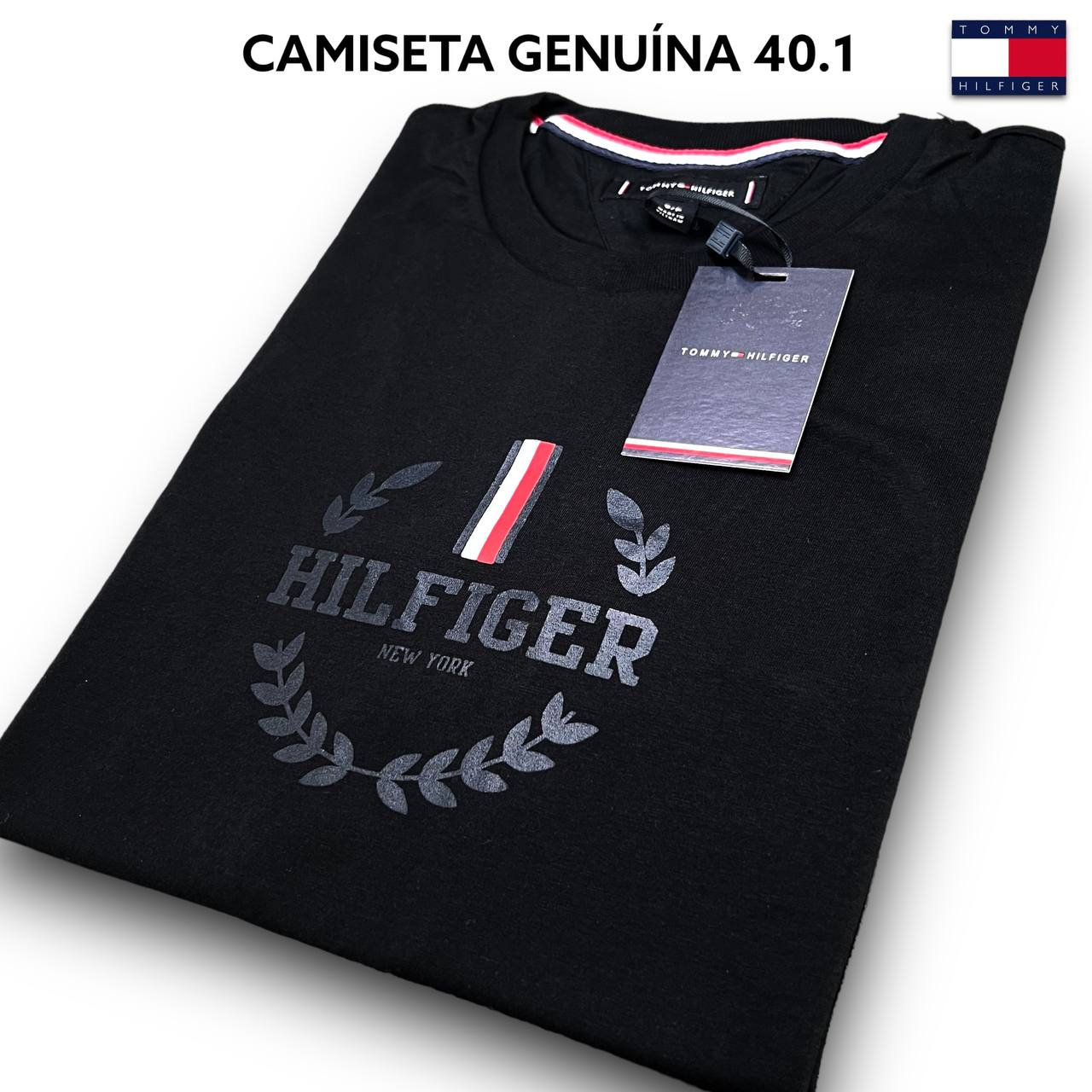 Camiseta Genuina 40.1 LUXO - TOMMY HILFIGER arte em DTF