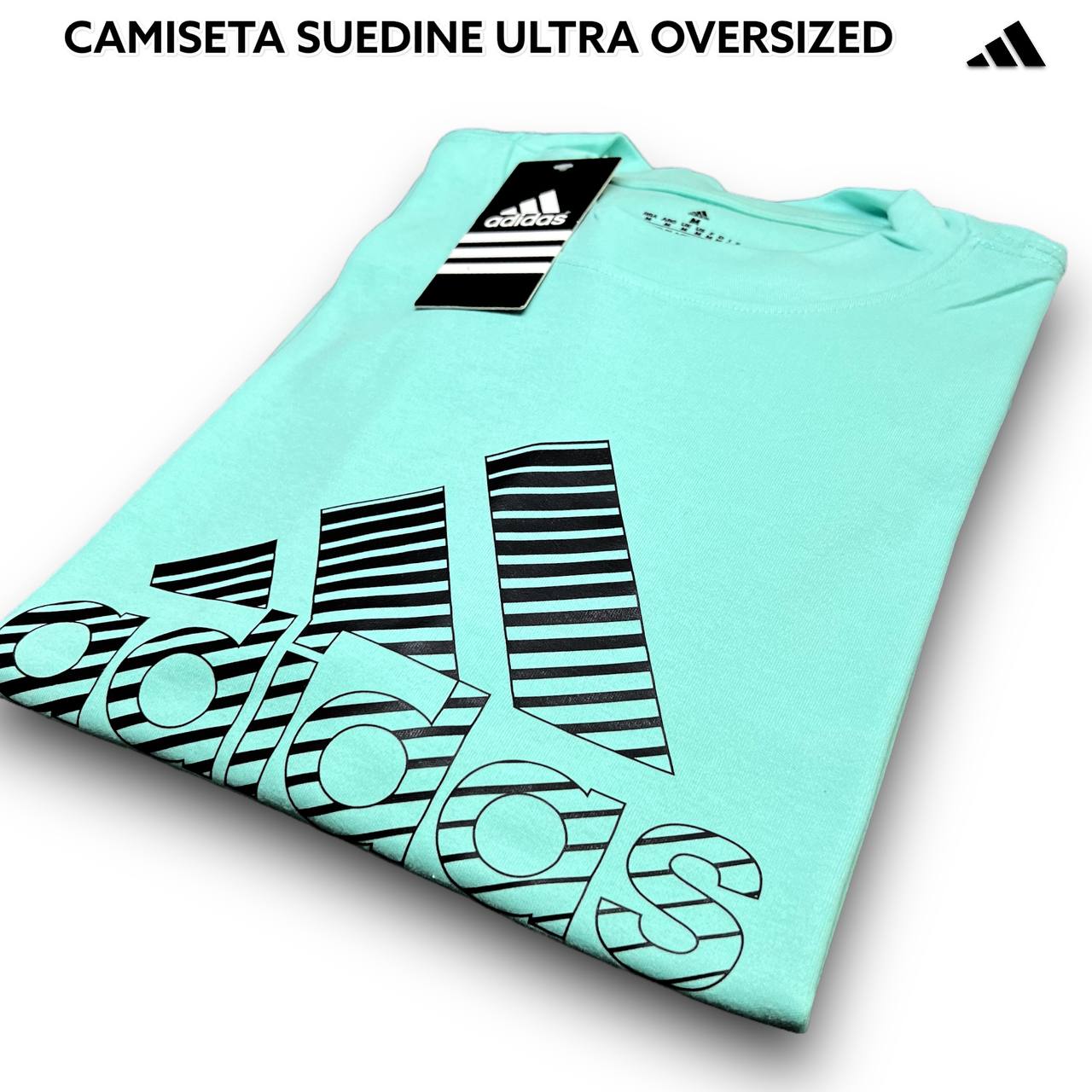 CAMISETA SUEDINE OVERSIZED 1:1 ULTRA - ADIDAS arte em DTF