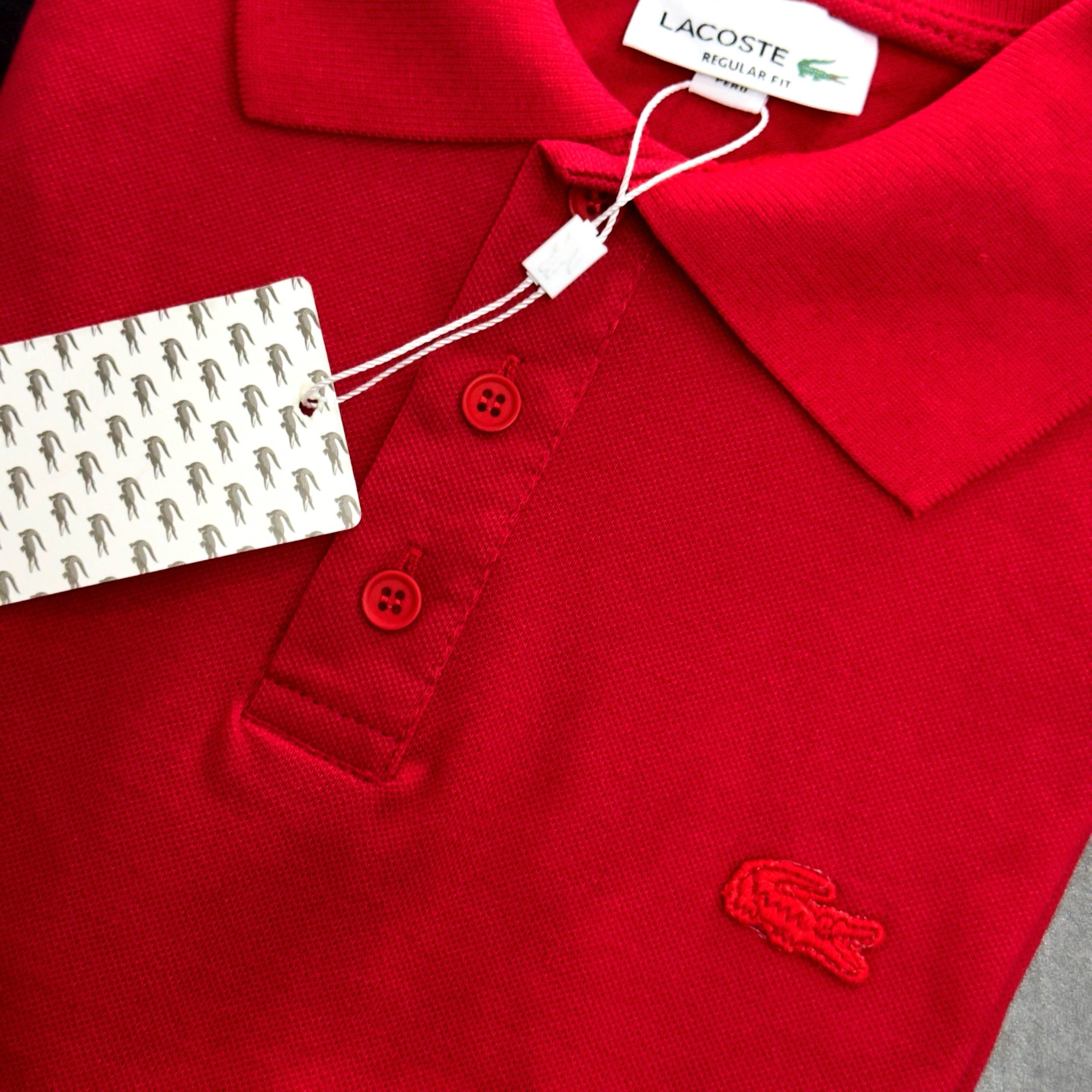 Camisa Polo Lacoste piquet dupla importada