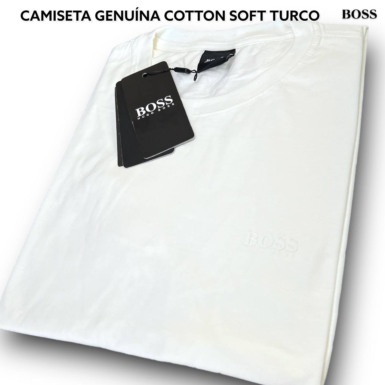 Camiseta GENUINA COTTON SOFT TURCO - HUGO BOSS arte em termogel