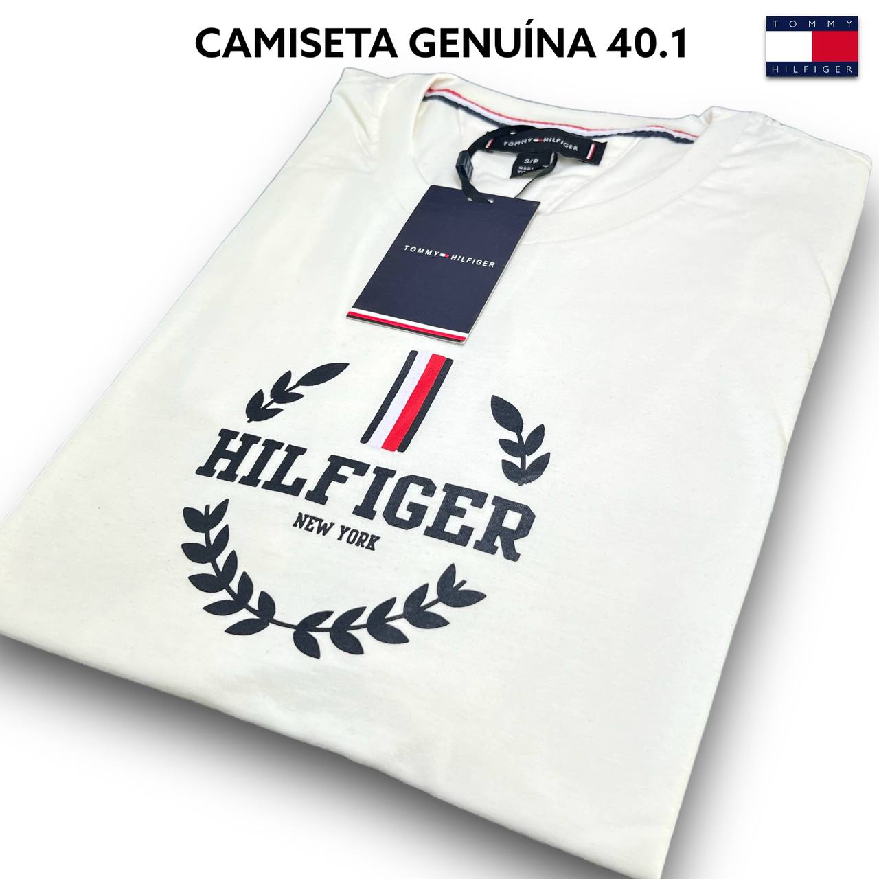 Camiseta Genuina 40.1 LUXO - TOMMY HILFIGER arte em DTF