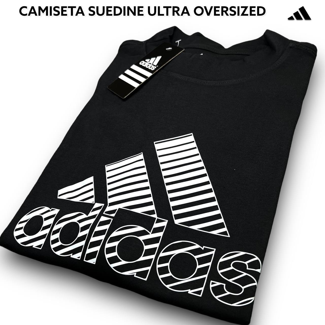 CAMISETA SUEDINE OVERSIZED 1:1 ULTRA - ADIDAS arte em DTF
