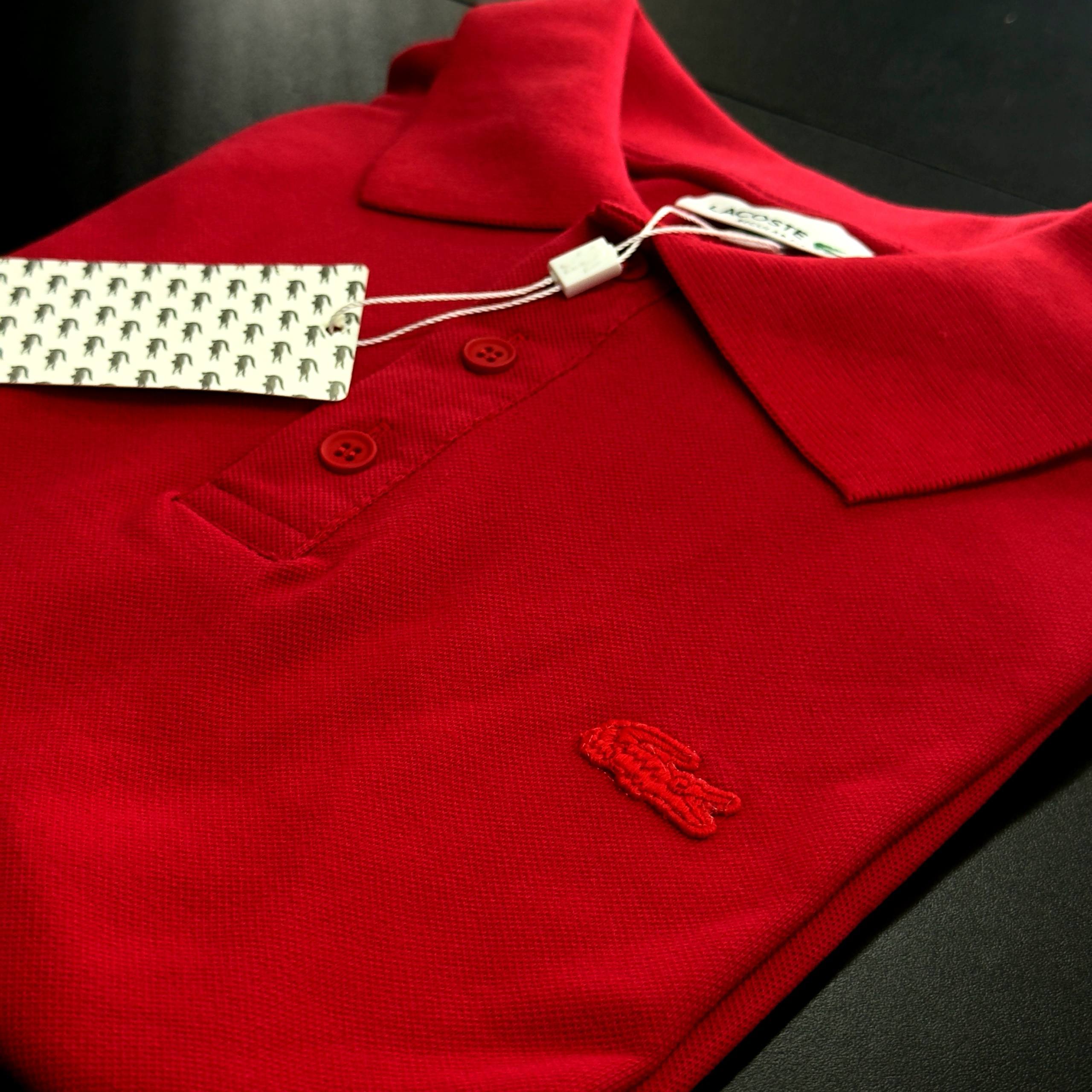 Camisa Polo Lacoste piquet dupla importada