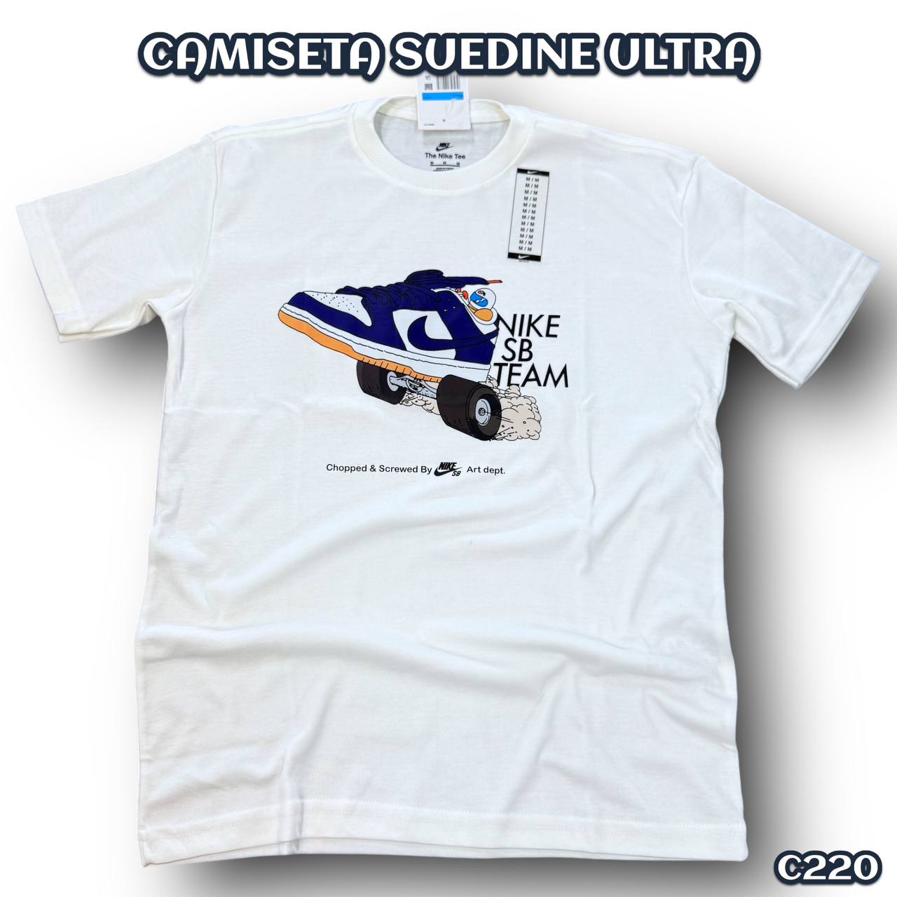 Camiseta Suedine ultra -(C220) ARTE EM DTF LT4A