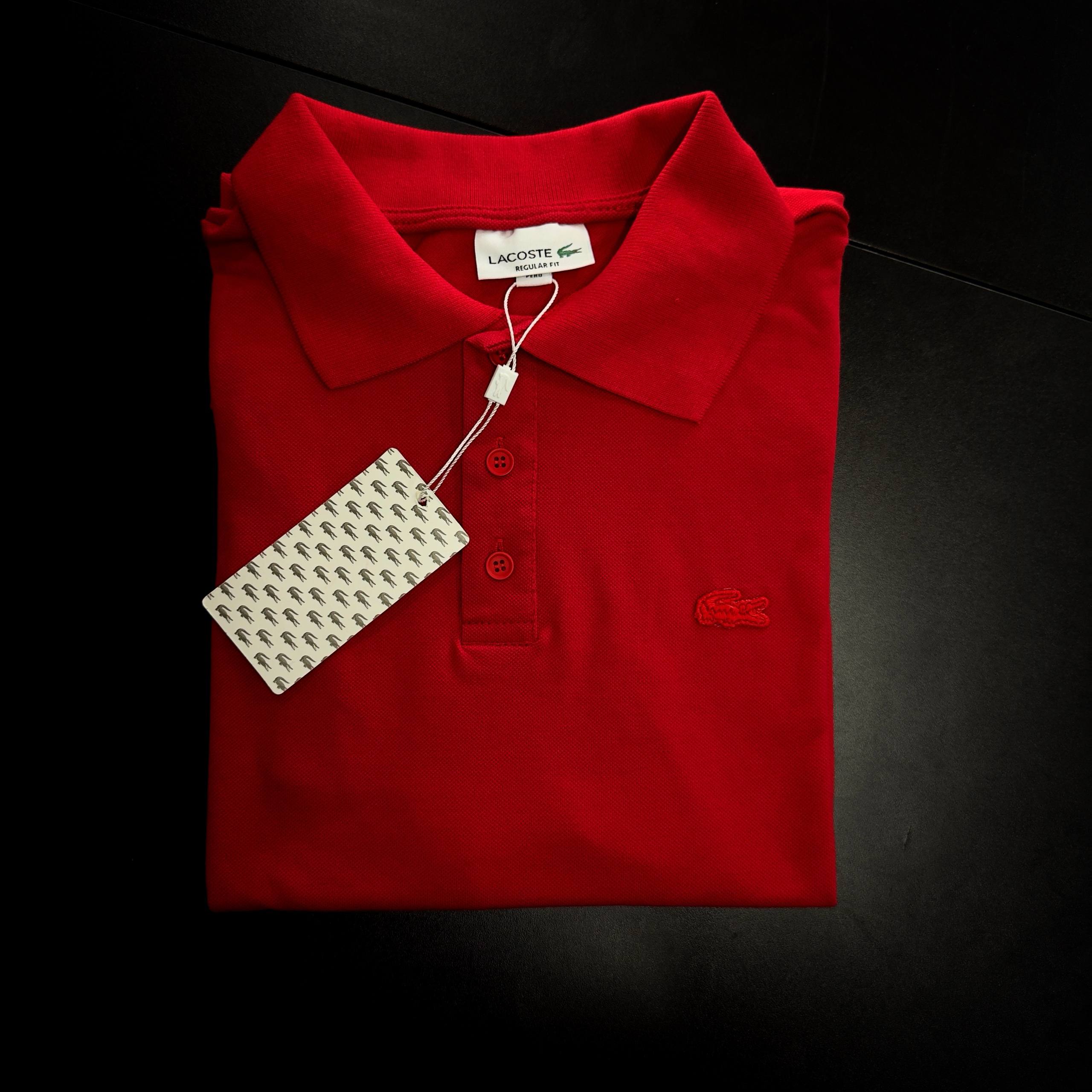 Camisa Polo Lacoste piquet dupla importada